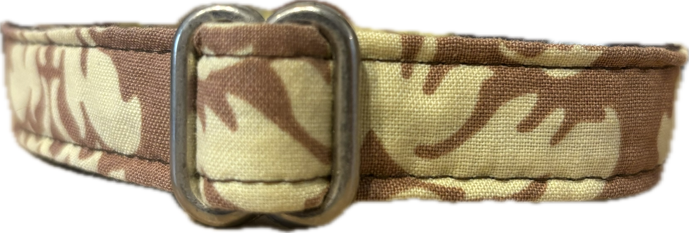 3/4” Ribbon Dog Collar – Damask, Green - Medium