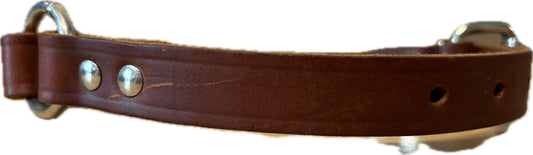 OmniPet Luxe Premium Leather Dog Collar - Classic Brown