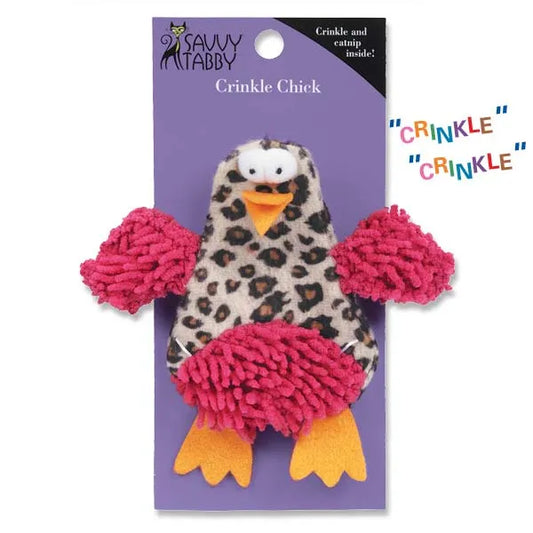 Savvy Tabby Pink Crinkle Chick