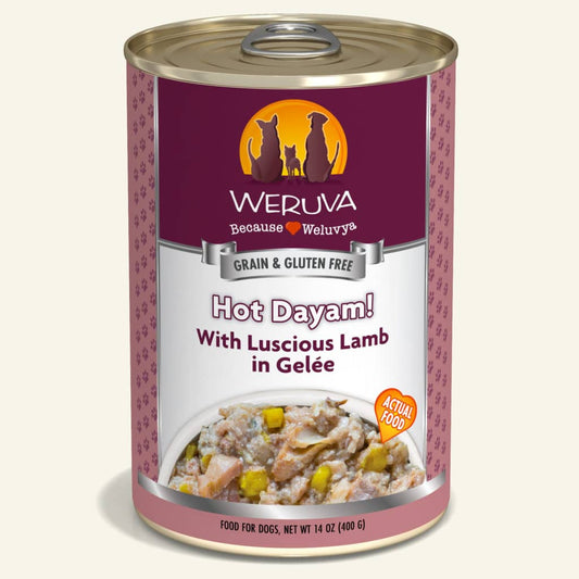 Weruva Wet Dog Food - Hot Dayam Lamb - 14oz