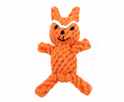 Dog Chew Toy - Rope Orange Fox