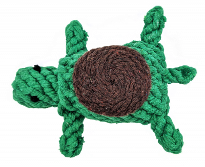 Dog Chew Toy - Rope Green Turtle
