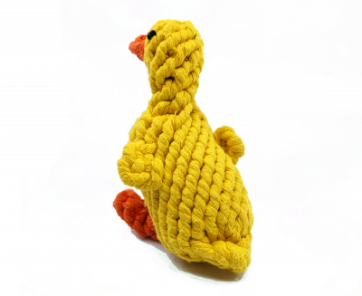 Dog Chew Toy - Rope Yellow Duck