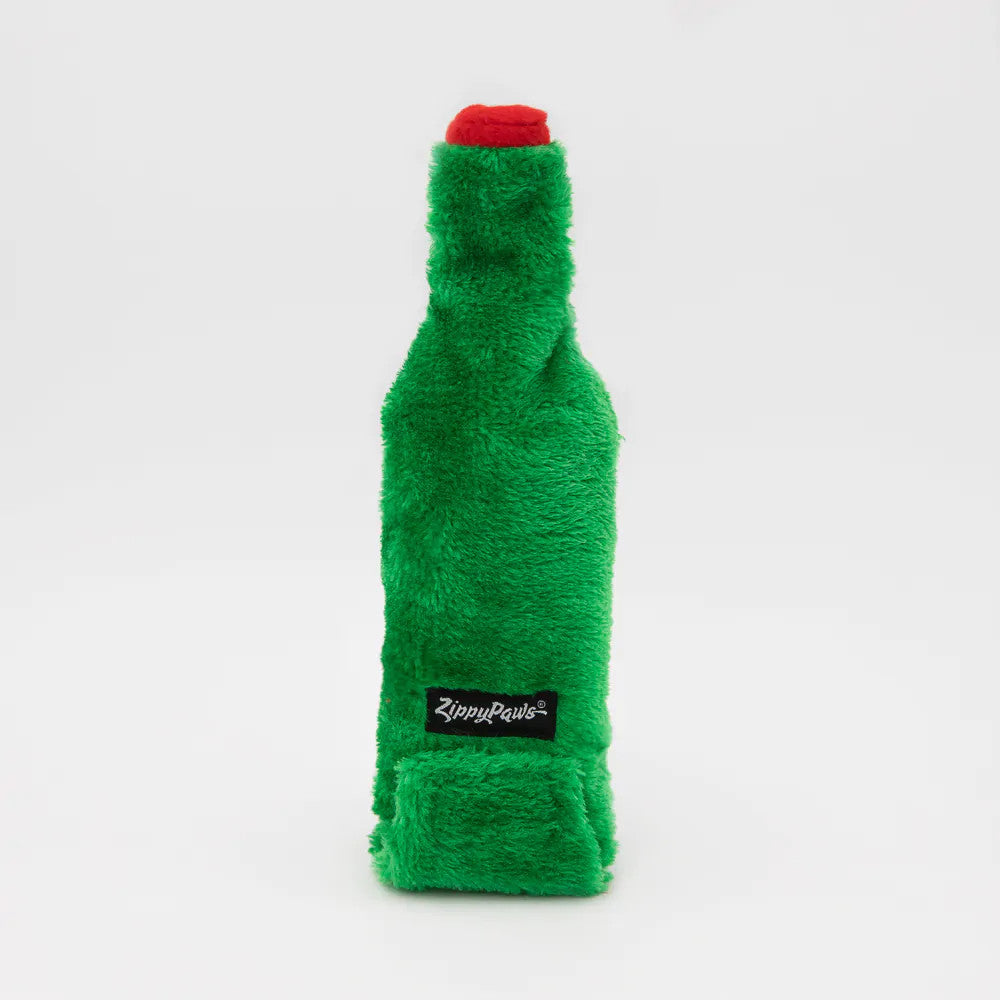 Dog Chew Toy - Bottle - Reindeer Beer